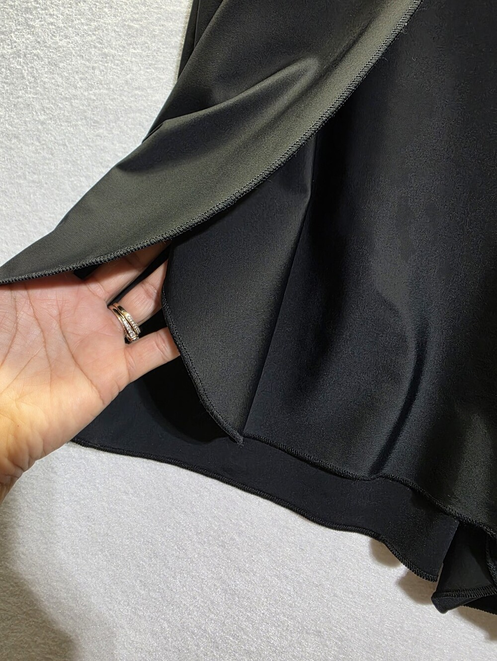 NWT SUMMERSALT BLACK SWIM SHORTS SKORT SWIMSUIT COVER UP SIZE L - Picture 4 of 8